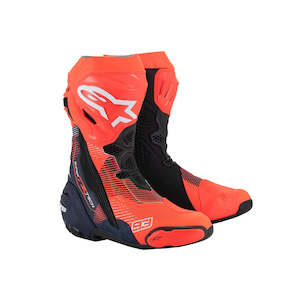 ALPINESTARS: Supertech R Vented Limited Edition Marquez Red Fluoro/Dark Blue/Black 46