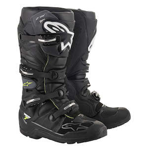 Boots: Tech-7 Enduro Drystar Boots Black/Grey 9