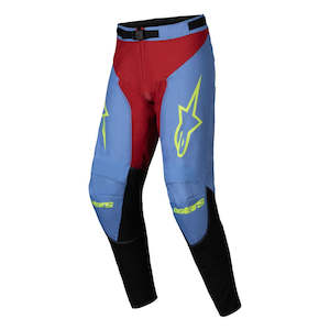 Pants: Racer Ocuri Pants Blue/Red/Yellow Fluoro 40