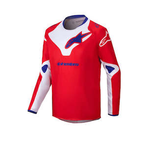 Jerseys Shirts: Youth Racer Veil Jersey Bright Red/White XL