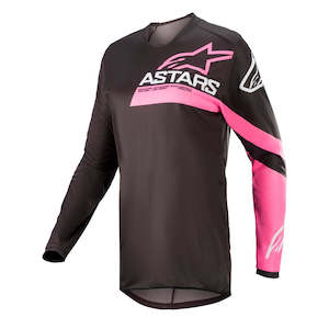 Jerseys Shirts: Stella Fluid Chaser Jersey Black/Pink Fluoro XL