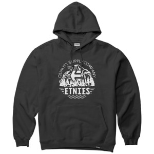 Hoodies: ETNIES KIDS QUALITY HOODIE [BLACK]