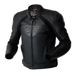 RST TRACTECH EVO D3O CE LEATHER JACKET [BLACK]