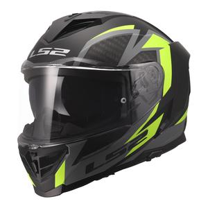 Helmets: LS2 FF818 Storm III Dynamo Helmet - Black / Hi-Vis Yellow