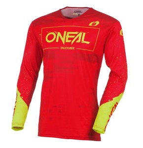 Jerseys Shirts: O'Neal 2027 Youth MAYHEM Paint Jersey - Red/Neon
