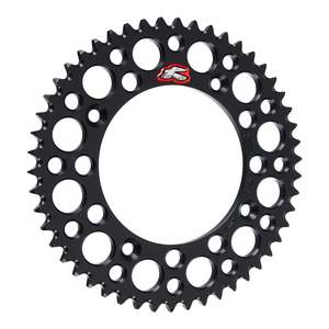 Renthal Rear Sprocket - Black 50T Alloy 7075-T6 Grooved