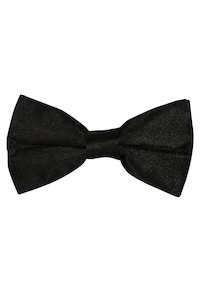 Products: Classic Black Bow Tie + Square - Nelson Tailors Menswear
