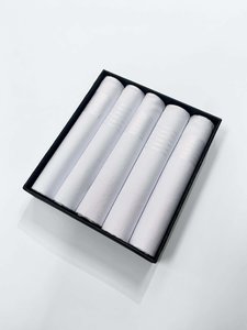 Products: Buckle Handkerchief Set White - Nelson Tailors Menswear