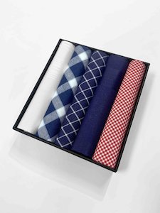 Products: Buckle Handkerchief Set Check - Nelson Tailors Menswear