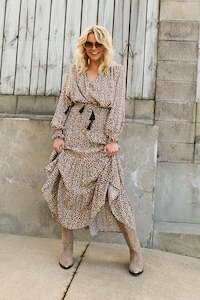 Midi Dresses: Rara Maxi Skirt - Baby Leopard