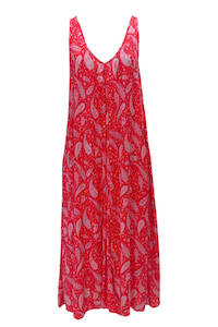 Maxi Dresses: Mia Maxi Dress - Red Paisley