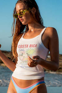 Tops: Costa Rica Tank - White