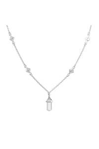 Crystals: Crystal Alignment Necklace - Silver