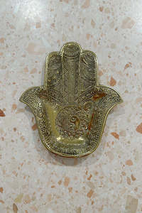 Decor: The Luck Dish Ying Yang - Gold Brass