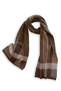 Merino Wool Scarf - Chocolate
