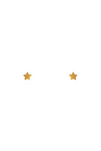 Earrings: Astra Star Studs - Gold