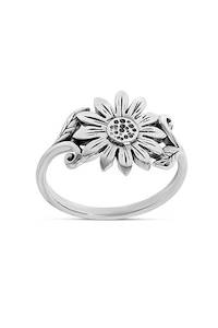Rings: Wild Sunflower Ring - Silver