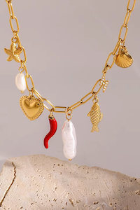 Hot and Spicy Chain Charm Necklace