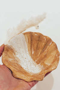 Shell Trinket Dish - Mustard