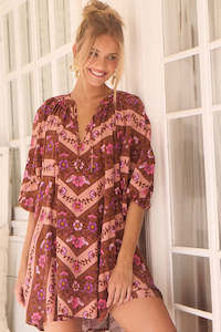 Dresses: Cove Mini Dress - Savanna