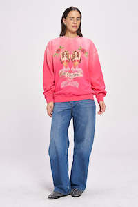 Knitwear: Mermaid La Sirene Crew Neck - Pink