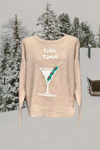 Tops: Tini Time Sweater - Beige