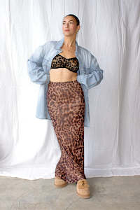 By Frankie: Don't Mesh Around - Leopard skirt