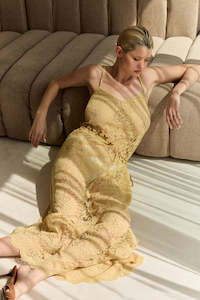 Noir Lace Maxi Slip - Buttermere