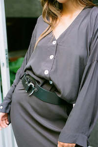 Maggie Long Sleeve Crop - Chocolate Fujiette