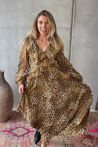 Spell: Samantha Lace Gown - Vintage Leopard