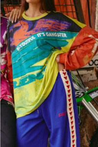 Pants: The Raving Hearts Pants - Blue