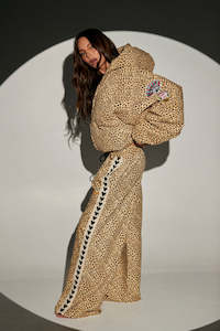 The Raving Heart Pants - Drill Leopard