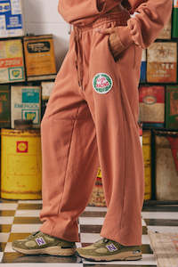 Pants: Be Kind Wide Leg Sweat Pants - Terracotta