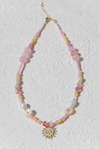Peach Sun Necklace
