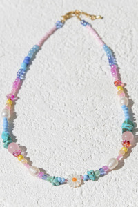 New: Rainbow Daisy Necklace