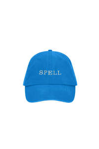 Spell Embroidered Cap - Sea Blue