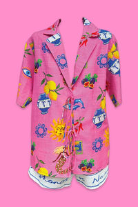 Greek Island Tie Short Set - Pink