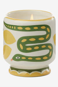Candles: Paddywax A Dopo Snake Ceramic Candle - Wild Lemongrass