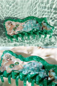 Products: Delphine Mermaid Hair Claw - Green