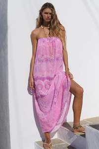 Spell: Mermaid Cove Strapless Maxi - Musk