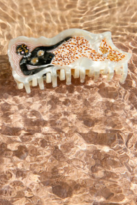 Hair Clips: Adella Mermaid Hair Claw - Pearl