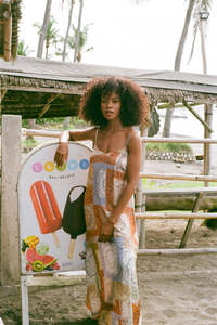 Products: Noir Maxi Slip - Paisley Patchwork