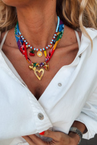 Tropical Fruit Charm Necklace