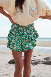 The Rara Skirt - Green Seas