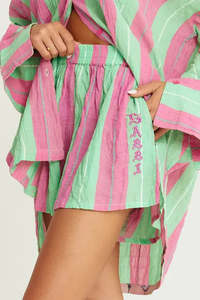 The Boxer Short - Pop Stripe Green