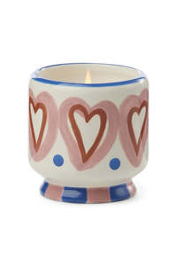 Paddywax A Dopo Hearts Ceramic Candle - Rosewood and Vanilla