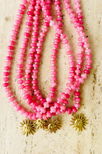 Necklaces: Sunny Pink Gem Necklace
