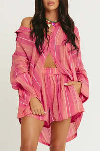 The Don Julio Shirt - Pop Stripe Peach