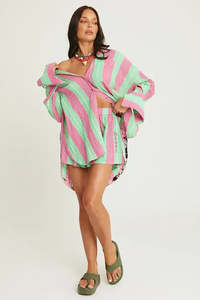 The Don Julio Shirt - Pop Stripe Green
