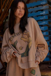 Knitwear: The Cali Mermaid Jumper - Latte